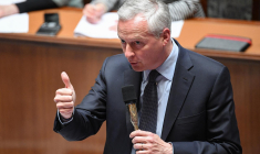 Le ministre de l'Economie Bruno Le Maire à Paris le 2 mai. ( AFP / BERTRAND GUAY )