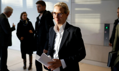 La co-dirigeante de l'AFD, Alice Weidel, le 2 décembre 2025 à Berlin ( AFP / Odd ANDERSEN )