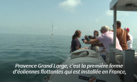 Au large de Port-de-Bouc, le premier parc éolien flottant en France