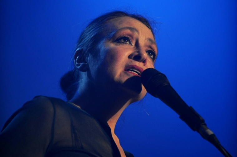 Catherine Ringer des Rita Mitsouko à Bourges le 23 avril 2014 ( AFP / GUILLAUME SOUVANT )