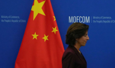La secrétaire américaine au commerce, Gina Raimondo, à Pékin