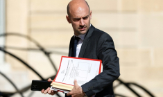 Le ministre des Affaires étrangères Jean-Noël Barrot à l'Élysée le 26 mai 2026 ( POOL / Tom Nicholson )