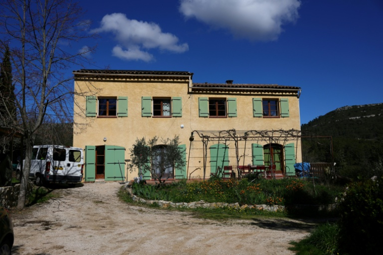 La maison des grands-parents d'Émile Soleil, le 25 mars 2026 à La Bouilladisse, dans les Bouches-du-Rhône ( AFP / Clement MAHOUDEAU )