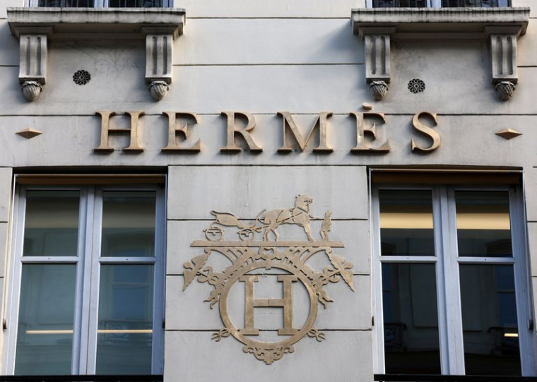 Logo de la maison de couture Hermès à Paris