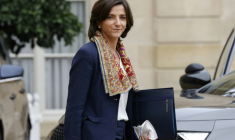Nathalie Elimas à Paris le 17 novembre 2021 ( AFP / Ludovic MARIN )
