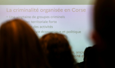 Réunion à Ajaccio le 15 janvier 2026 ( AFP / Pascal POCHARD-CASABIANCA )