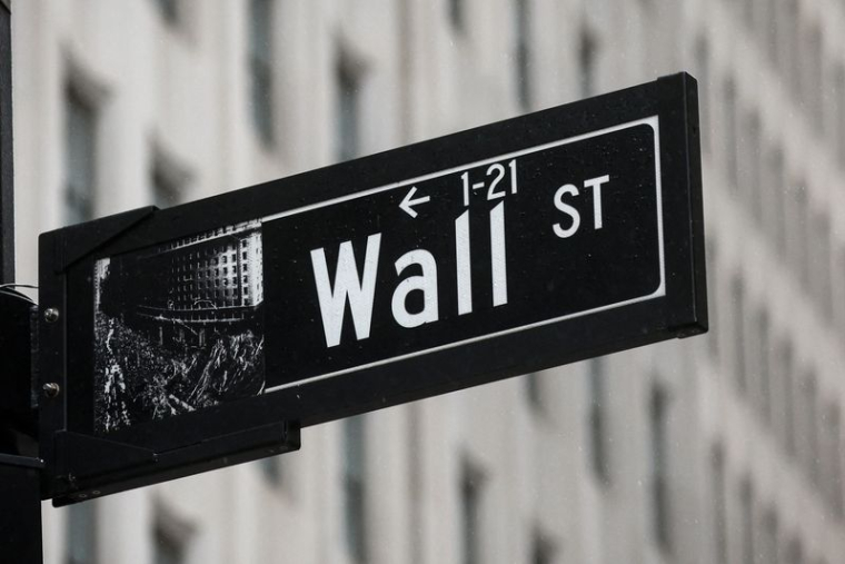 Un panneau de Wall St. à New York