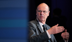 Eric Lombard, le 23 avril 2025, à Washington DC ( GETTY IMAGES NORTH AMERICA / KAYLA BARTKOWSKI )