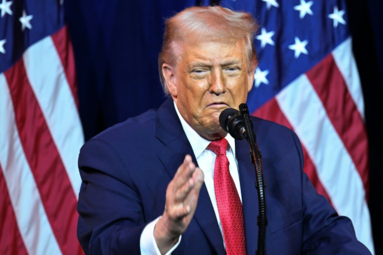 Le président américain Donald Trump s'exprime devant des élus républicains au Kennedy Center de Washington, le 6 janvier 2026 ( AFP / Mandel NGAN )