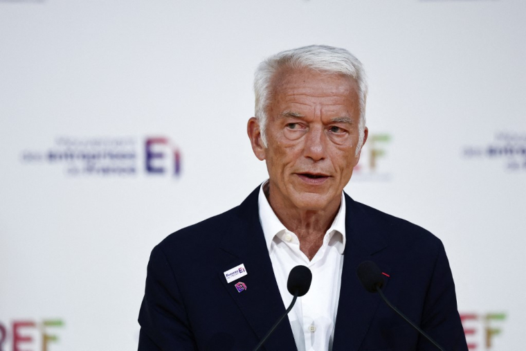 Patrick Martin, à Paris, le 28 août 2025 ( POOL / THIBAUD MORITZ )