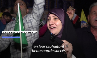 Téhéran: célébrations après les tirs de riposte de l'Iran sur Israël