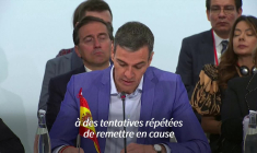 Sommet de la gauche en Espagne: Sánchez dénonce la "banalisation du recours à la force"