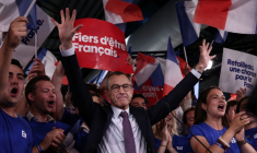 Le président de LR et candidat à la présidentielle, Bruno Retailleau, à l'issue de son meeting de lancement de campagne au Parc Floral de Paris, le 20 juin 2026 ( AFP / Guillaume BAPTISTE )