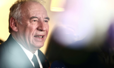 Le Premier ministre François Bayrou le 31 juillet 2025 à Montreuil, en Seine-Saint-Denis ( AFP / Thibaud MORITZ )