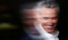 Le gouverneur démocrate de Californie Gavin Newsom pendant un entretien avec l'AFP à New York, le 23 septembre 2026 ( AFP / CHARLY TRIBALLEAU )