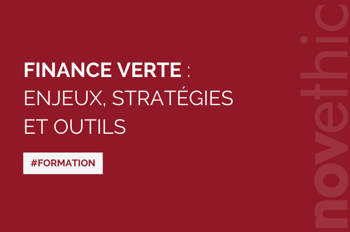 [14 septembre 2021] Finance verte : enjeux, stratégies et outils