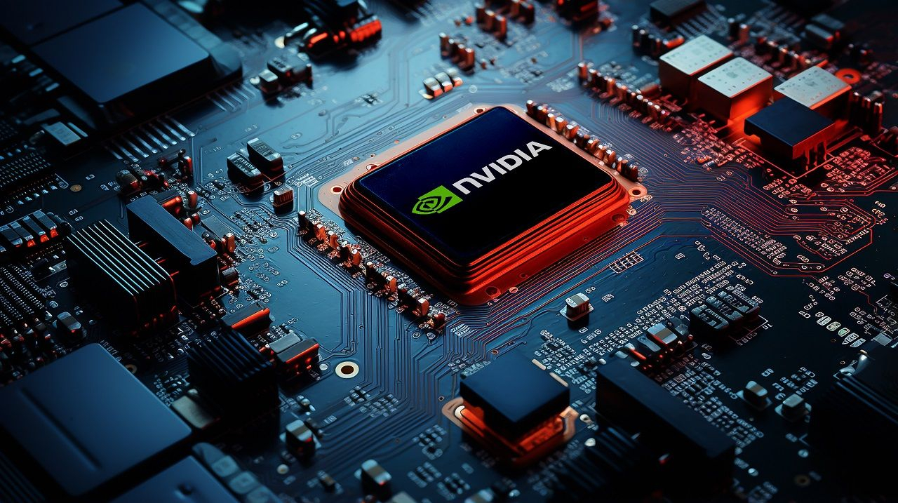 Une puce Nvidia (Crédit:  / Adobe Stock)