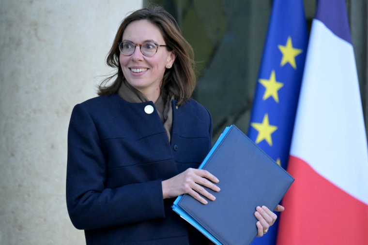 Amélie de Montchalin à Paris, le 3 janvier 2025. ( AFP / BERTRAND GUAY )