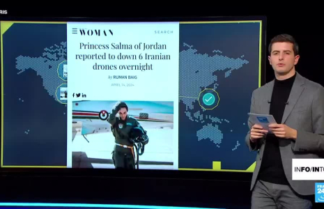 Non, rien ne prouve que la princesse de Jordanie a abattu des drones iraniens