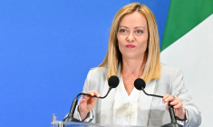 Giorgia Meloni, le 10 juillet 2025, à Rome ( AFP / ANDREAS SOLARO )