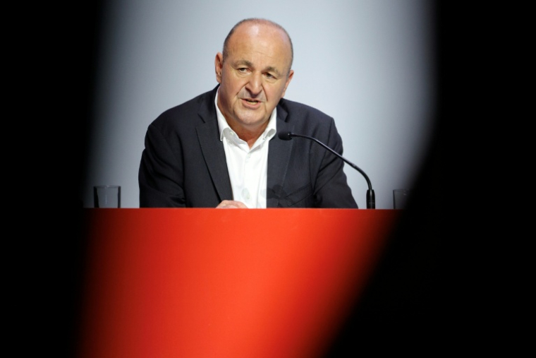 Le directeur général du gourpe SEB Stanilas de Gramont, le 23 mai 2024, à Paris ( AFP / GEOFFROY VAN DER HASSELT )