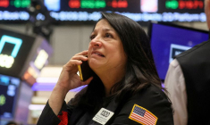Une tradeuse à la Bourse de New York