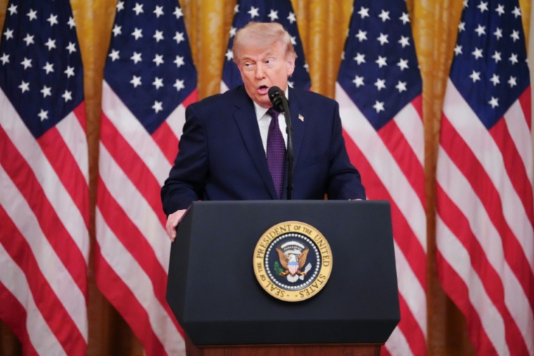 Le président américain Donald Trump à la Maison Blanche, le 22 mai 2026 à Washington ( AFP / Aaron Schwartz )