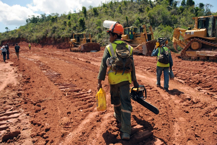 Une mine détenue par Sherritt, à Madagascar, en 2008 (illustration) ( AFP / ROBERTO SCHMIDT )