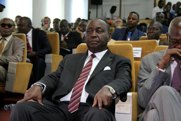François Bozizé, ex-président de la République centrafricaine, assiste à un cérémonie, à Bangui, le 6 février 2020 ( AFP / Gaël Grilhot )