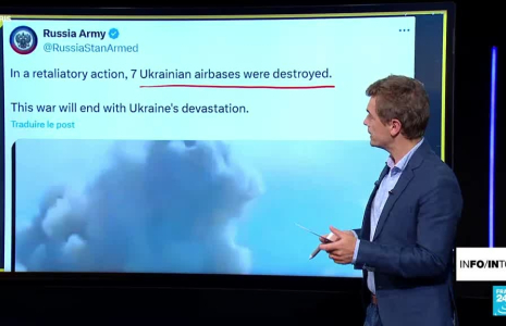 Des images inappropriées pour illustrer l'attaque de drones ukrainiens en Russie