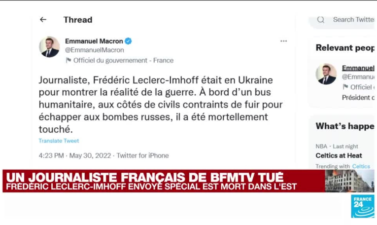 Ukraine : un journaliste français tué en Ukraine, le 8eme depuis le début de la guerre