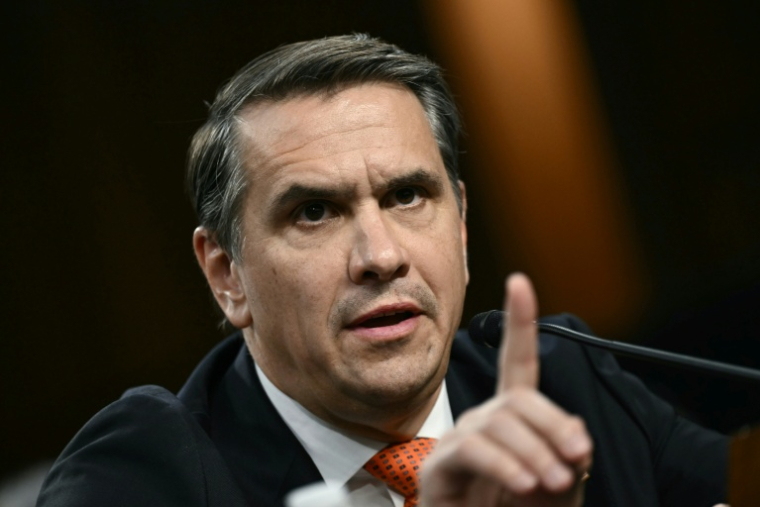 Le ministre américain de la Justice par intérim, Todd Blanche, lors de son audition devant la commission judiciaire du Sénat, à Washington, le 15 juillet 2026 ( AFP / Brendan SMIALOWSKI )