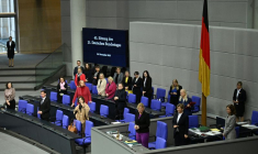 Débat budgétaire à la chambre basse du Parlement, le Bundestag, à Berlin