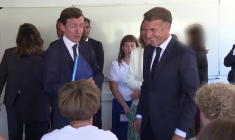 Rentrée scolaire: Emmanuel Macron dans un lycée en Lozère