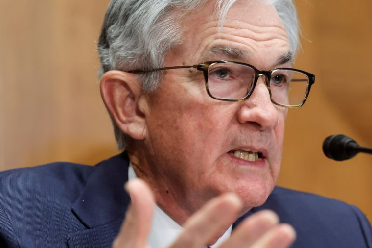 POWELL: LA FED N'ENVISAGE PAS "ACTIVEMENT" DES HAUSSES DE TAUX DE 75 POINTS