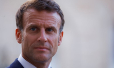 Le président français Emmanuel Macron lors d'une réunion au palais de l'Élysée à Paris