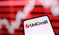 Le logo de la banque Unicredit