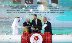 Comme annoncé il y a aquelques jours, la Turquie a commencé le 2 août 2025 à fournir du gaz naturel en provenance d'Azerbaïdjan à la Syrie, dont les infrastructures ont été ravagées par une longue guerre civile.  ( TURKISH ENERGY MINISTRY / HANDOUT )