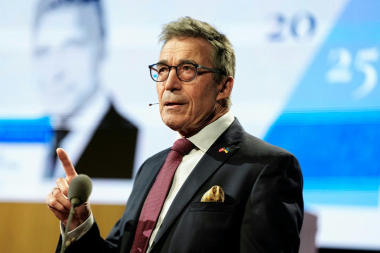 L'ancien chef de l'Otan, Anders Fogh Rasmussen, à Copenhague, le 13 mai 2025 ( Ritzau Scanpix / Mads Claus Rasmussen )