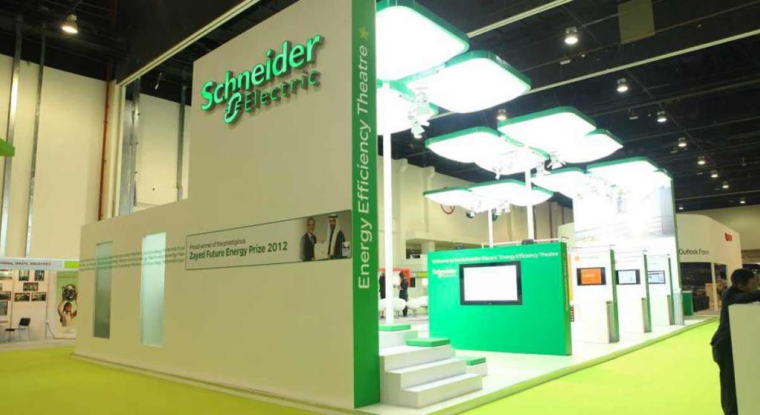 Le titre du champion français des équipements électriques gagne 9% sur un an. (© Schneider Electric)