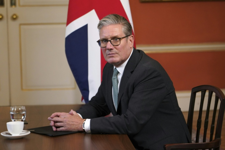 Le Premier ministre britannique Keir Starmer au 10 Downing Street, dans le centre de Londres, le 10 septembre 2025 ( POOL / Alberto Pezzali )