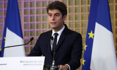 Gabriel Attal à Paris, le 20 mars 2024. ( AFP / EMMANUEL DUNAND )