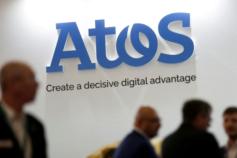 Le logo de la société française de conseil en informatique Atos