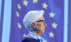 Christine Lagarde à Francfort, en Allemagne, le 24 juillet 2025. ( AFP / DANIEL ROLAND )