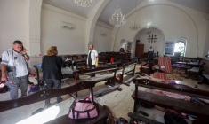 Conséquences de l'explosion d'un hôpital dans la ville de Gaza