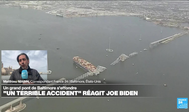 Pont de Baltimore effondré : "un terrible accident" réagit Joe Biden