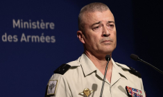 Le général Thierry Burkhard, à Paris, le 11 juillet 2025 ( AFP / THIBAUD MORITZ )