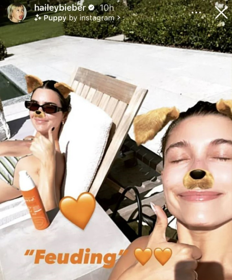 ( crédit photo : Capture d’écran Instagram @haileybieber )