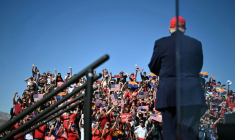 Meeting de Donald Trump à Bullhead City, en Arizona, le 14 octobre 2026 aux États-Unis ( AFP / Kent NISHIMURA )