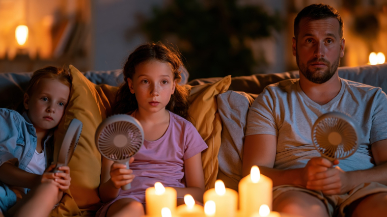 Au cours de la canicule de juin 2026, au total 335.000 foyers ont &eacute;t&eacute; priv&eacute;s d&rsquo;&eacute;lectricit&eacute; au fil des incidents, en France. (cr&eacute;dit: Adobe Stock/photo g&eacute;n&eacute;r&eacute;e par IA)